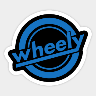 Wheely Logo Blue, Front and Back Sticker